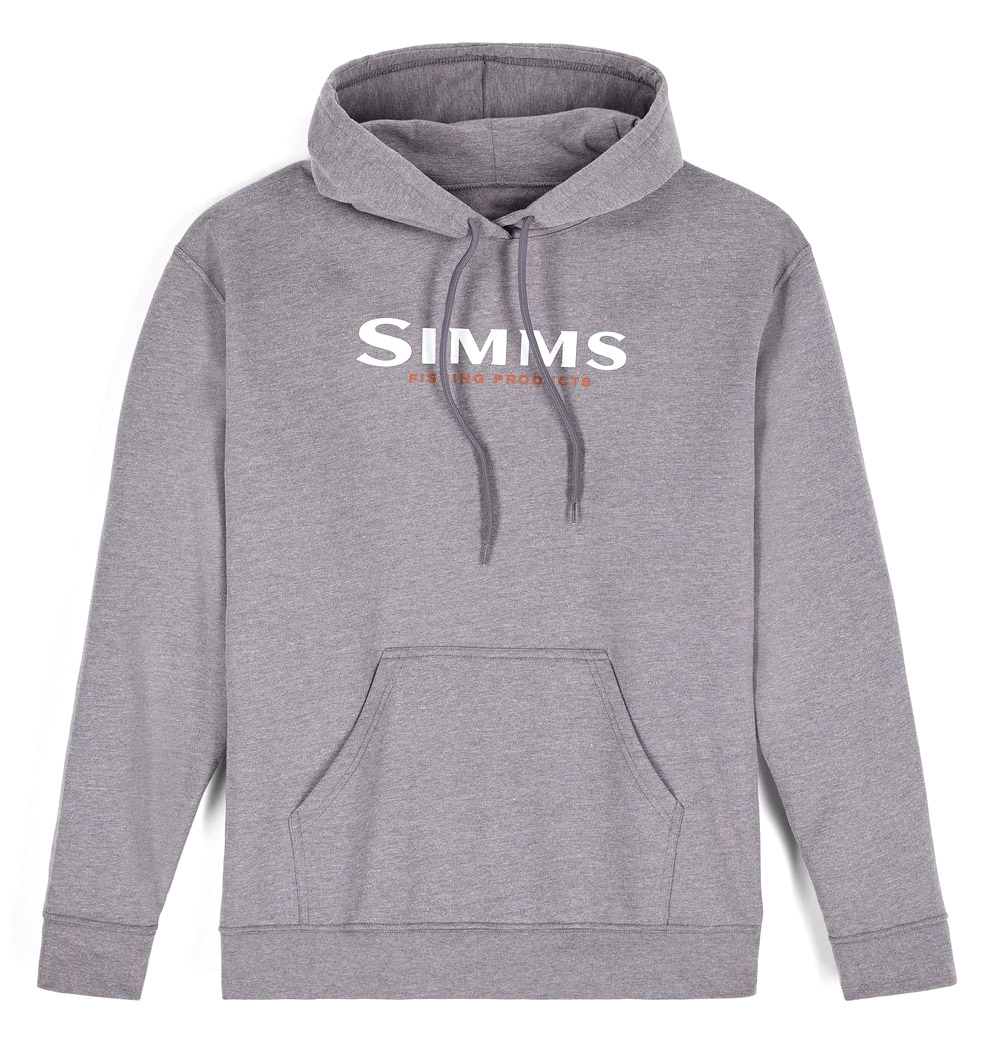 Simms Logo Hoody grey heather Simms Logo Hoody grey heather