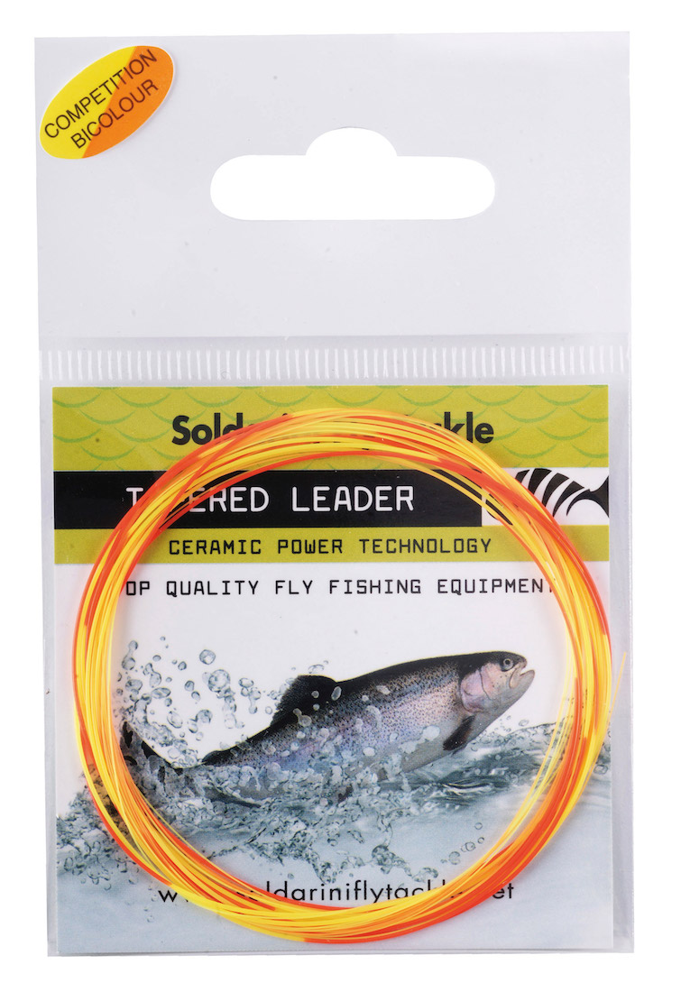 Soldarini Fly Tackle Euro Nymph Competition Bicolour Tapred Leader 12 ft