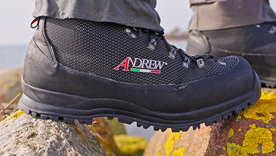 Wir testen: Andrew Dark Creek V2 - die rubosten Watschuhe aus Italien! adh-fishing Test: Andrew Dark Creek V2 - the sturdy wading boots made in Italy!