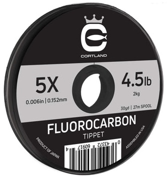 Cortland Fluorocarbon Tippet Ultra Clear leader material 30 yds