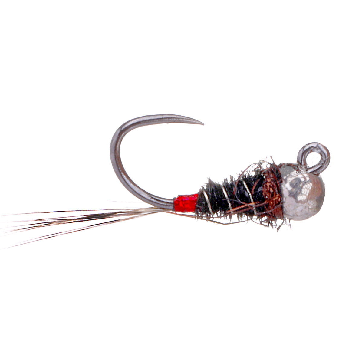 P-24872_adh-Fliege_red-holo-tag-jig-slotted-tb adh-fishing Nymph - Red Holo Tag Jig