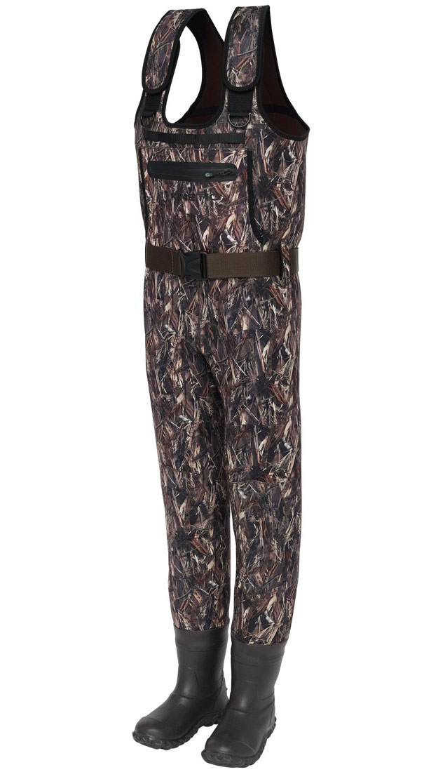 Kinetic NeoRush Bootfoot Wader with Boots Rubber Soles Camo