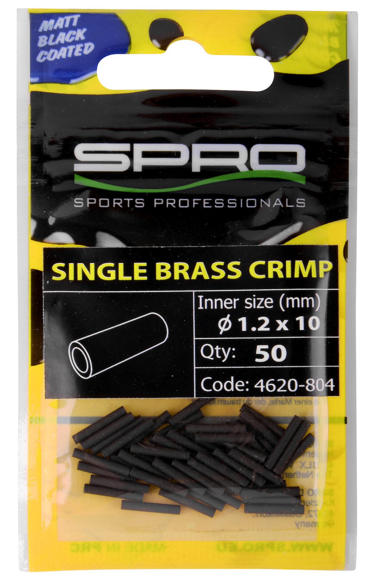 Spro Matte Black Single Crimp