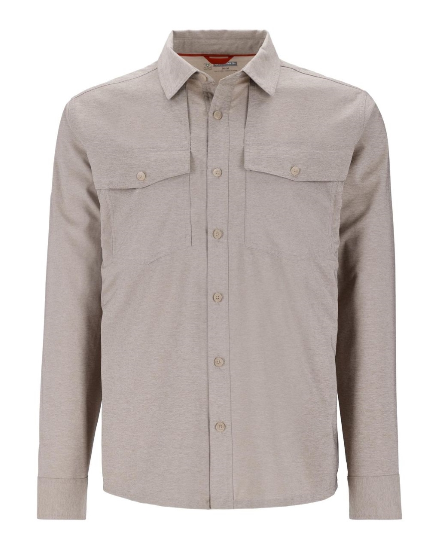 Simms No-See-Um Bugstopper Shirt Dolomite Heather