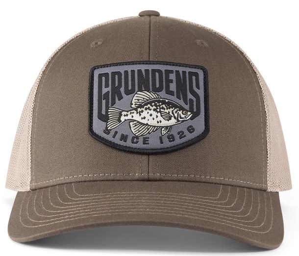 Grundéns Crappie Patch Trucker Cap Kappe driftwood/khaki