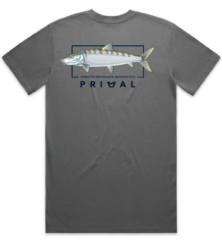 Primal Artist Tee Bonefish Steel Grey Primal Artist Tee Bonefish Steel Grey