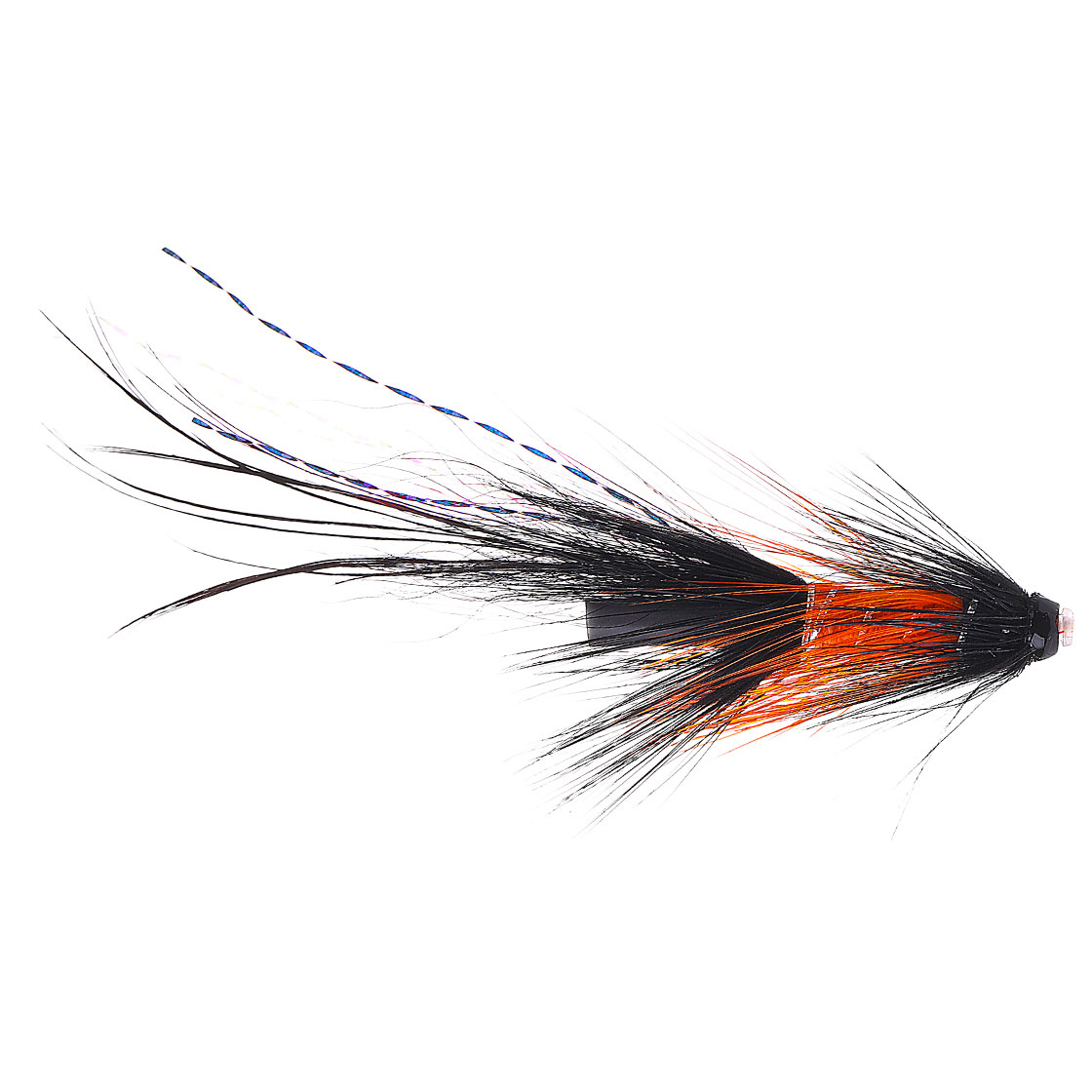 black-pbp-shrimp_copper Superflies Salmon Fly - Black PBP Shrimp