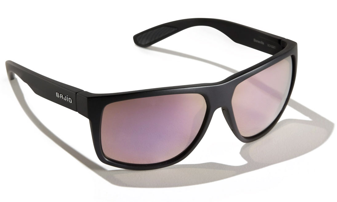 Bajio Polarized Glasses Boneville - Black Matte (Rose Mirror Glass)