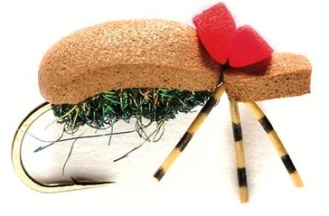 Fulling Mill Dry Fly - Hi Vis Brown Foam Beetle
