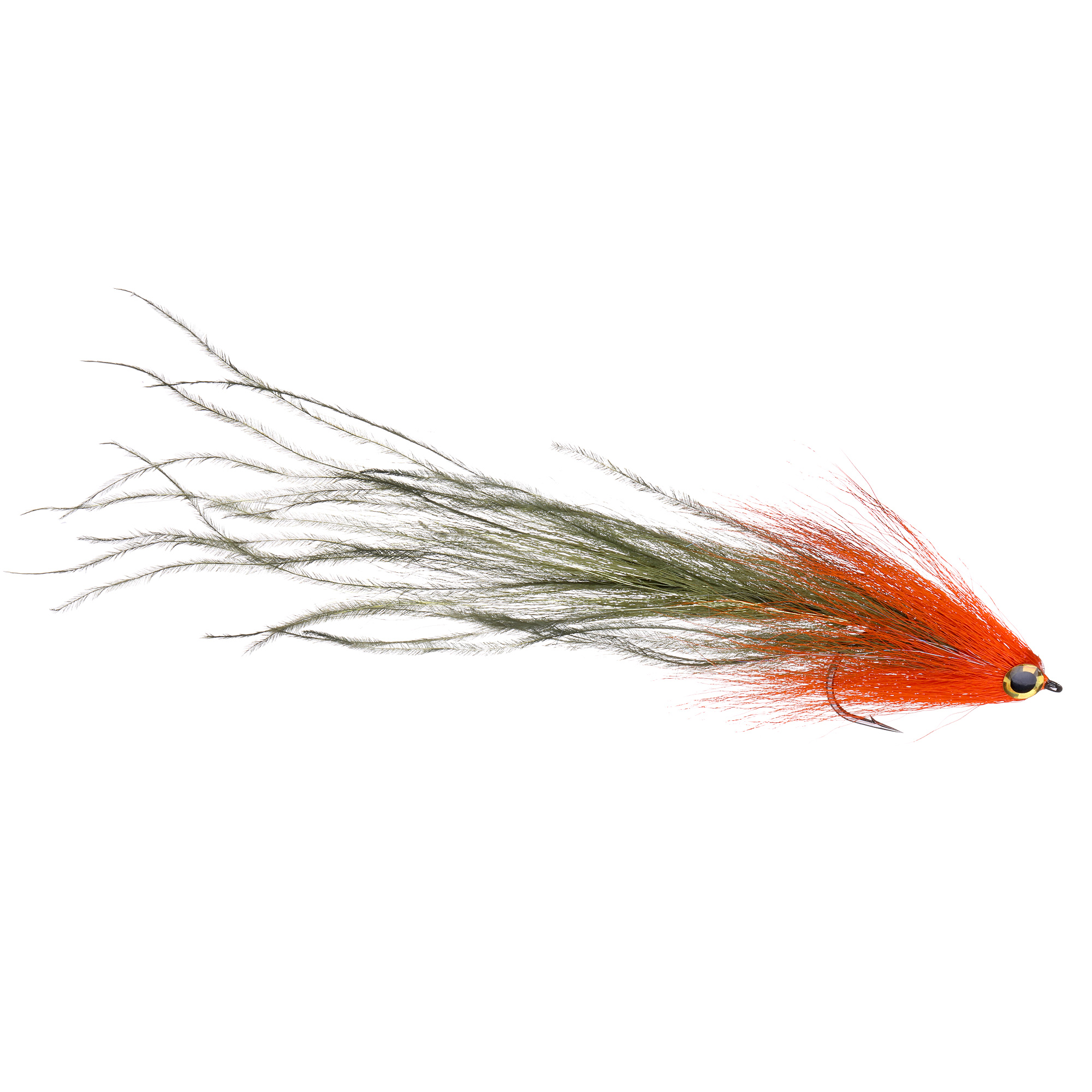 Superflies Beast Fly Pike Orange/Olive #6/0 Superflies Beast Fly Pike Orange/Olive #6/0