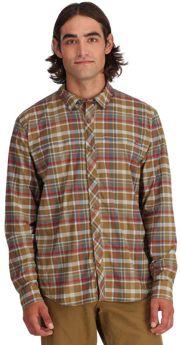 P-25519_Simms_Bugstopper_Shirt_Plaid_Chestnut_Multi_Plaid_ Example Chestnut Multi Plaid