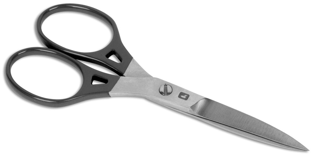 Loon Ergo 6'' Prime Scissors Tying Scissors black
