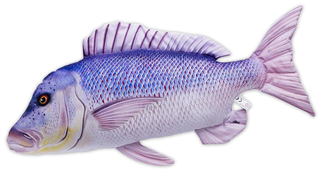 P-29199_Fischkissen_Kuscheltier_Dentex_80cm_ganz Fish Pillow Soft Toy Dentex 80cm
