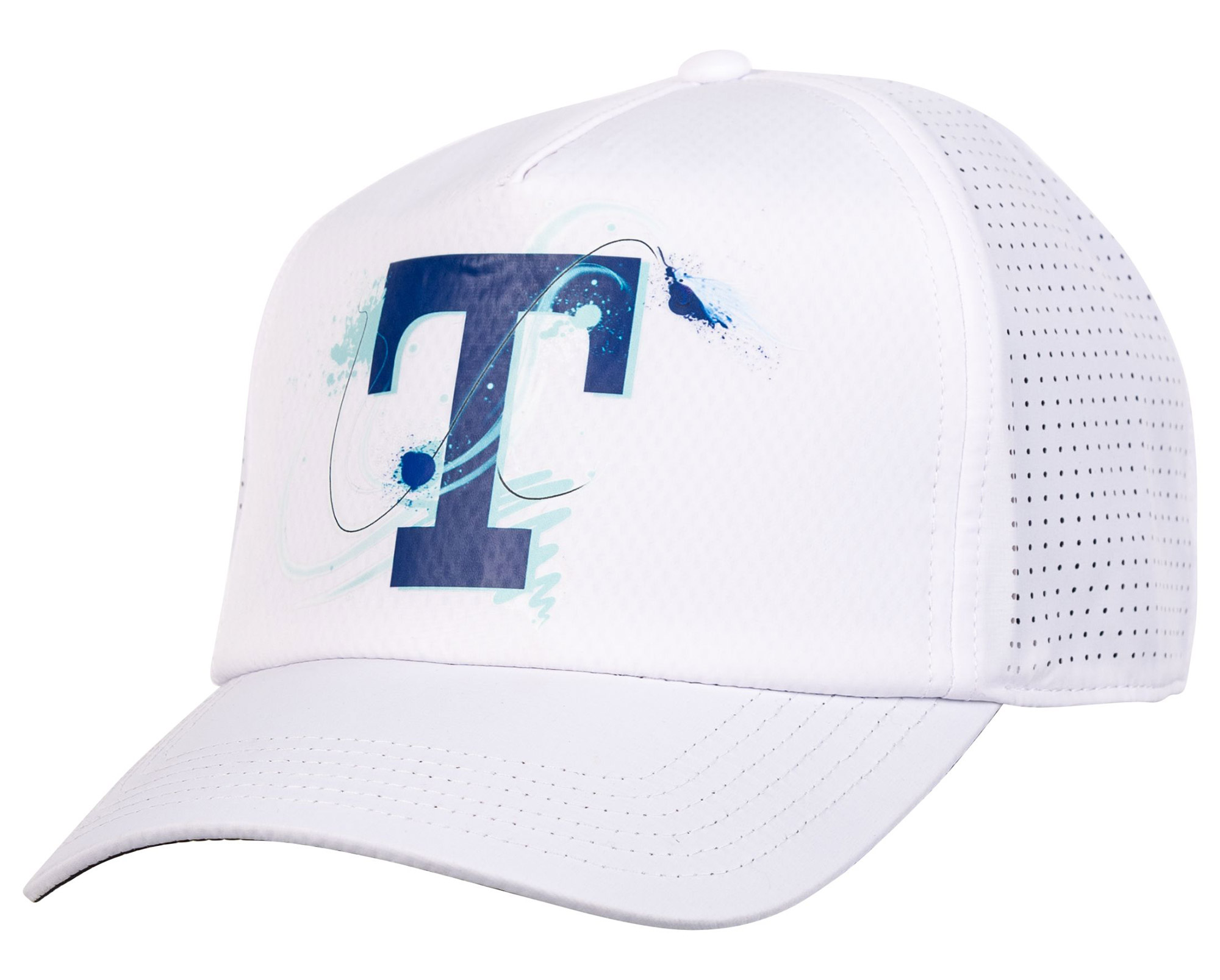 Traper Cap Solar Pro UPF 50+ Logo White
