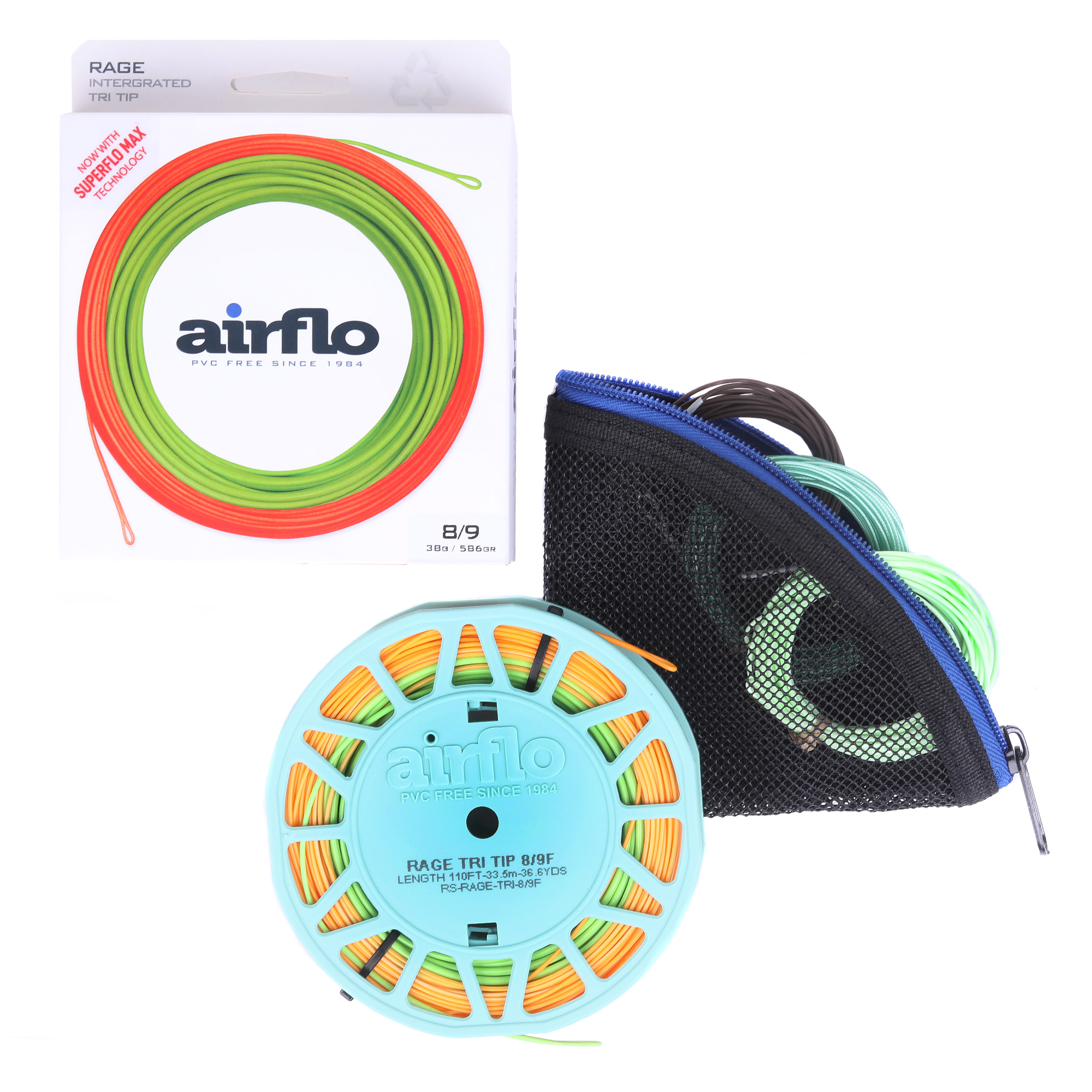 Airflo Rage Tri Intergrated Kit - Speyline with 3 interchangeable tips