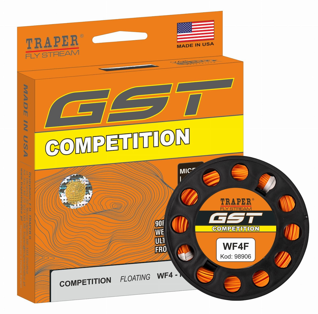P-26567_Traper_GST_Competition_Fly_Line_Orange_ Traper GST Competition Flyline WF Floating orange