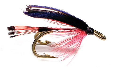 Unique Flies Sea Trout and Salmon Fly - Bloody Butcher Silver / Red