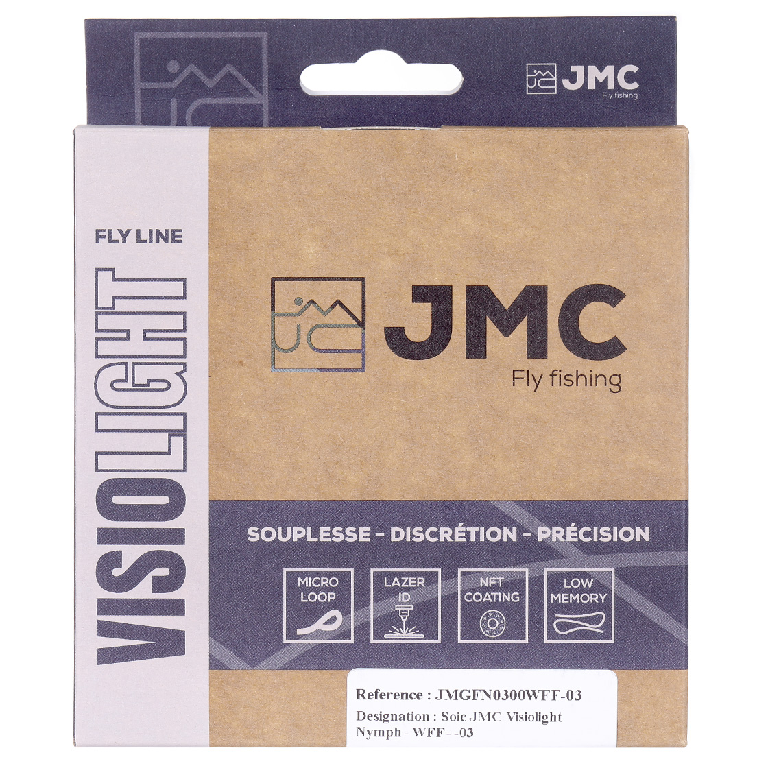 JMC Visiolight Nymph WF- Light Olive/Orange Tip - Fly Line