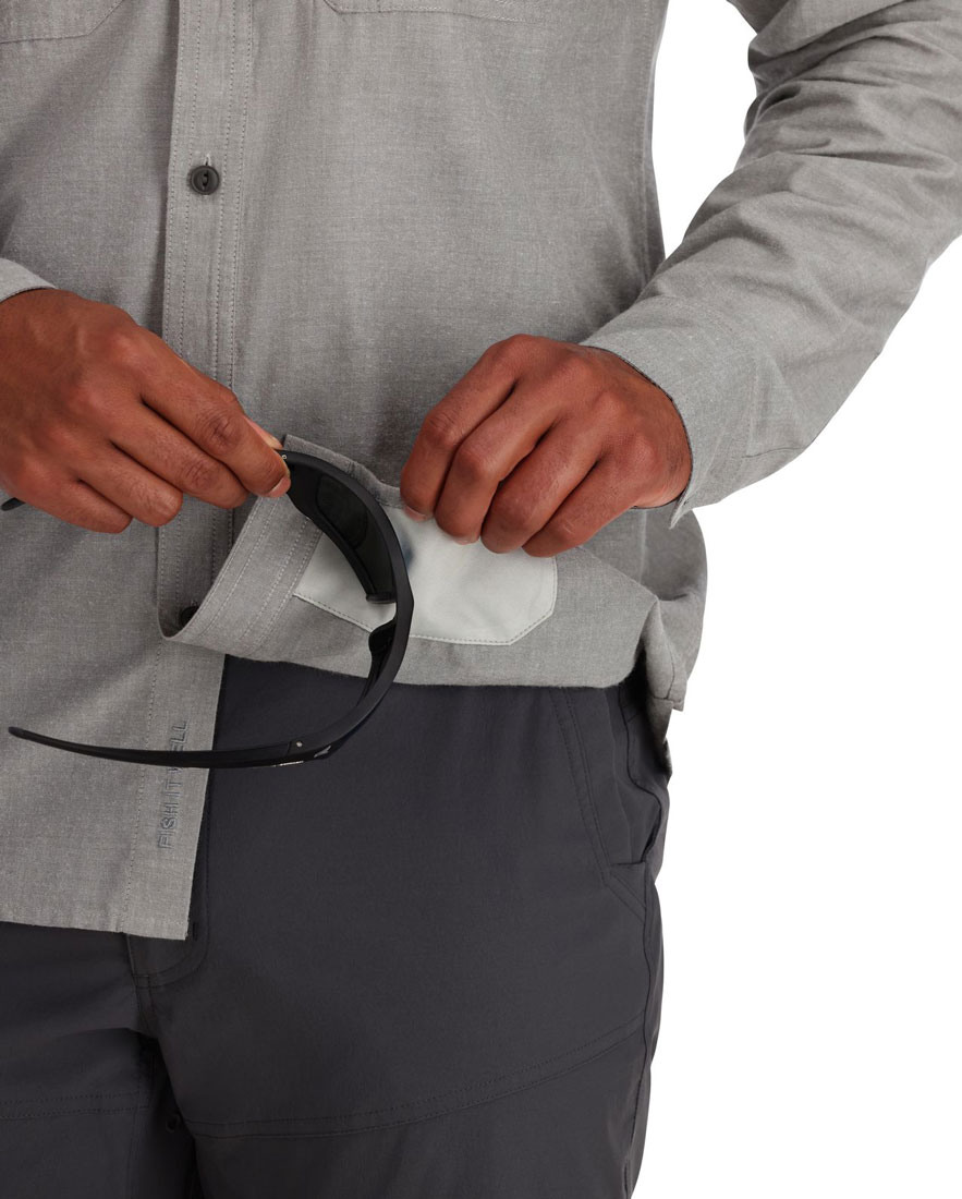 Simms_Cutbank_Chambray_Shirt_Hemd_field_chambray_5 Example (different colour)