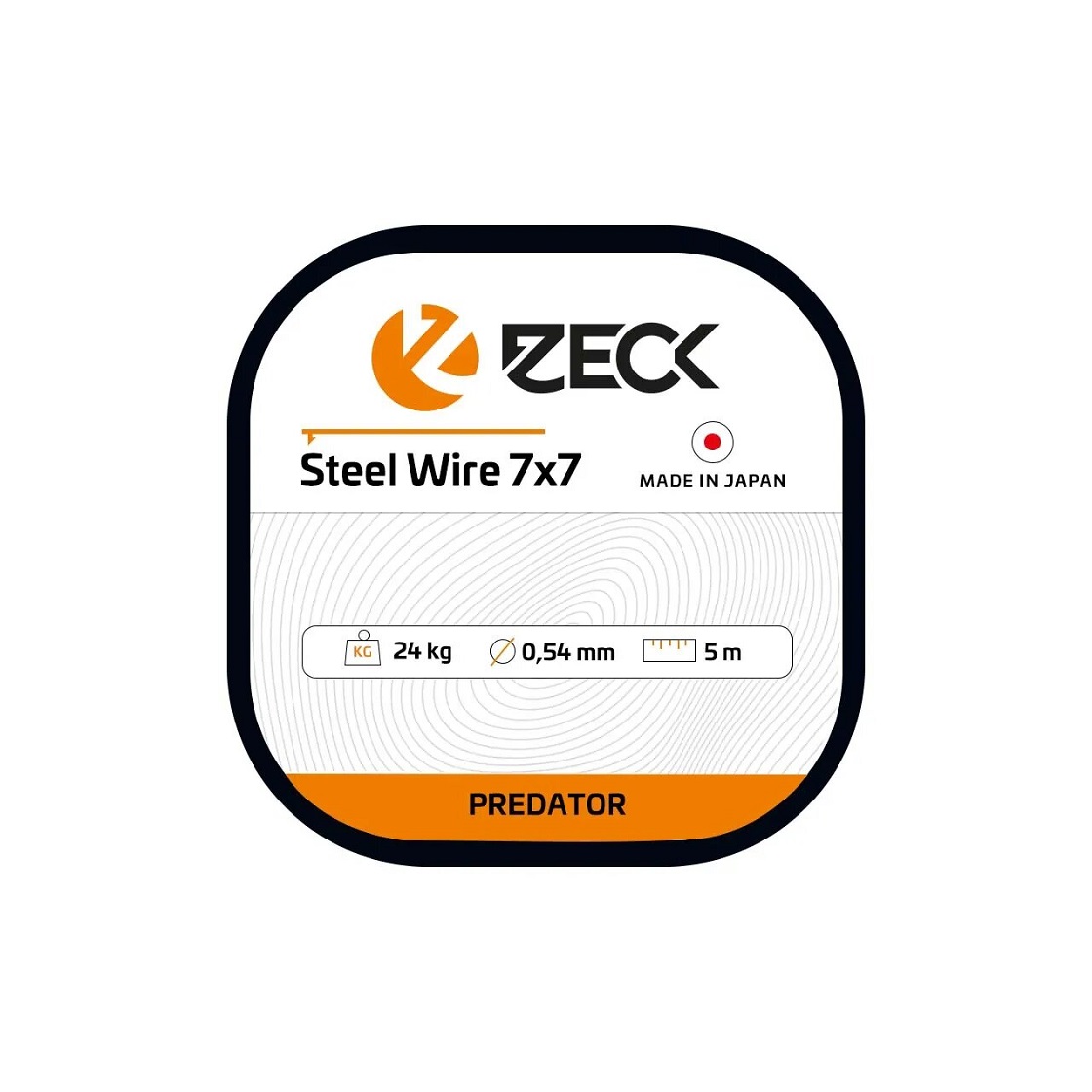 Zeck 7x7 Steel Wire Leader 24 kg