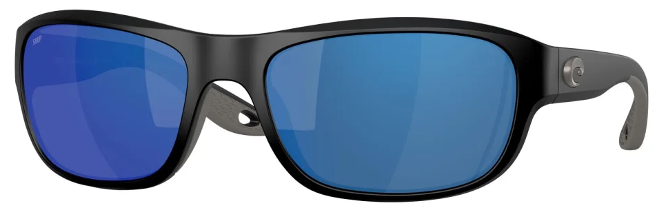 Costa Polarized Glasses Clipperton Matte Black (Blue Mirror 580P)