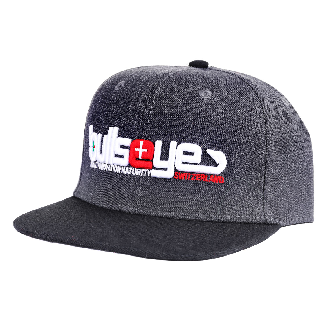 P-19397_Bullseye_cap_snapback_grey_schirmutze_hat_foto2 Bullseye Cap Snapback Grey Hat L/XL