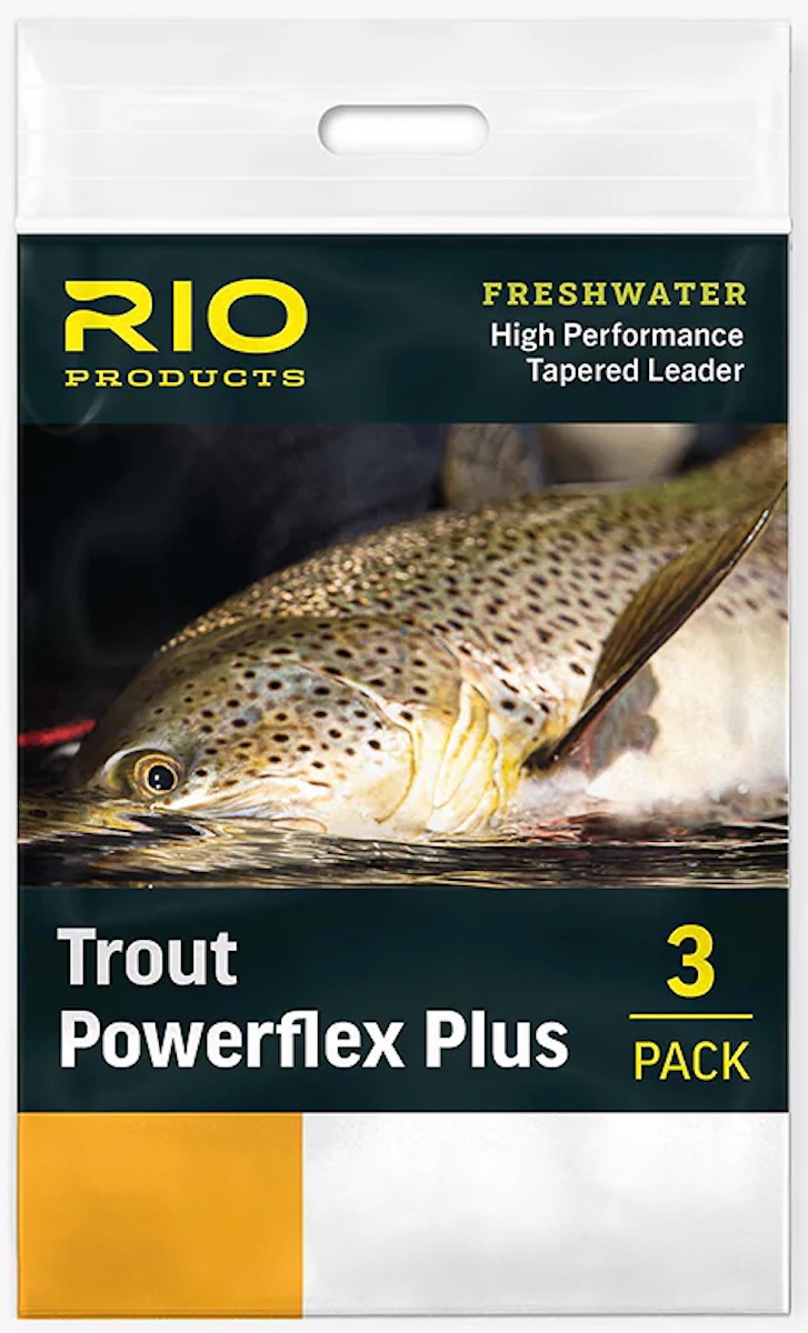 Rio Powerflex Plus 9 ft Tapered Leader 3 pc Pack