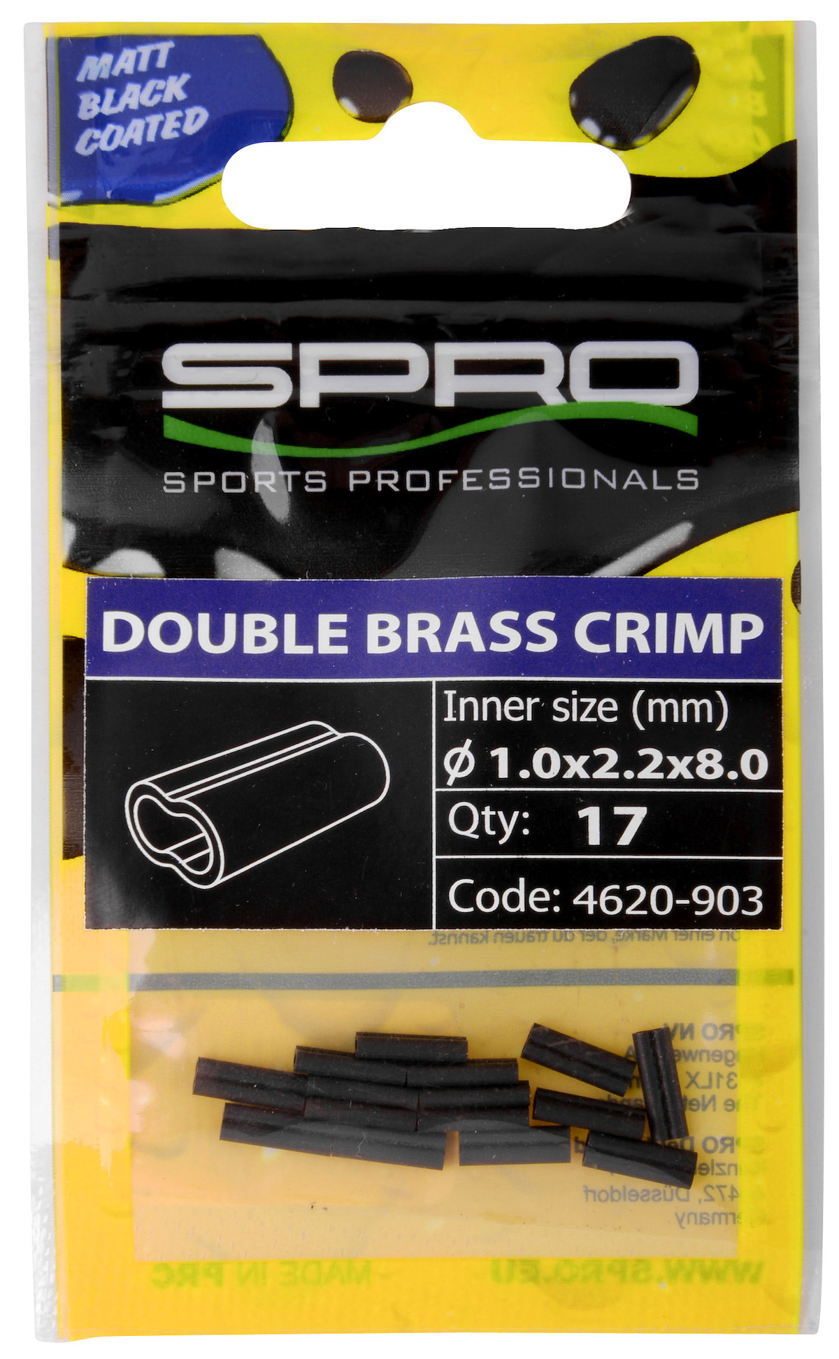 Spro W-Brass Crimp Matte Black