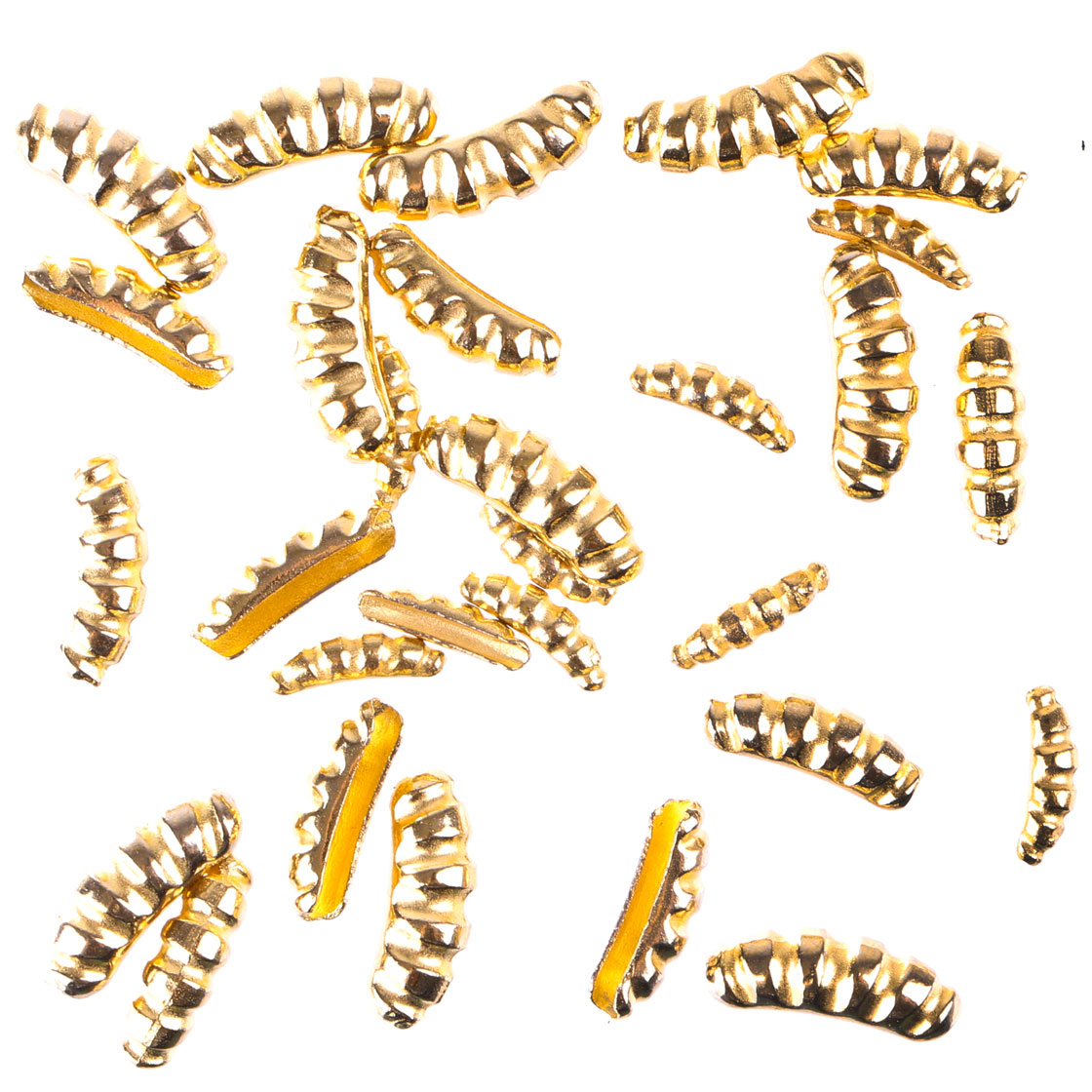 P-26428_Wurm-Tungsten-Nymphenkorper-gerillt-gold Wurm Tungsten nymph body ribbed gold