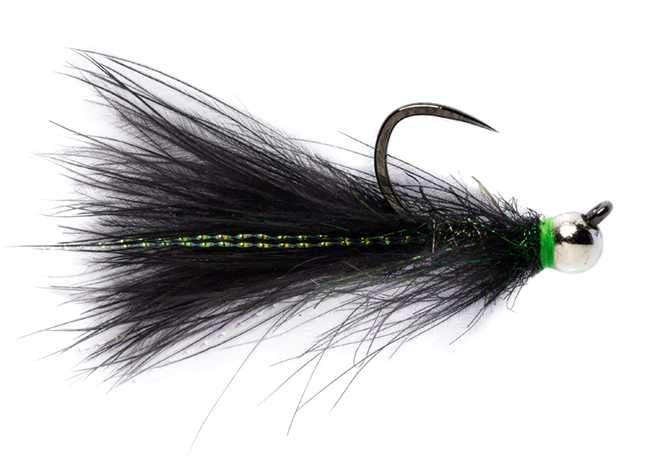 Fulling Mill Streamer - CDC Jig Black Barbless, Jig and Competition, Nymphs, Flies