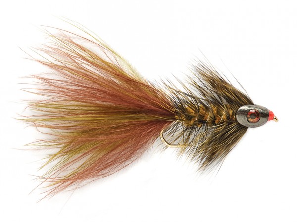Fulling Mill Streamer - Wooly Bugger grizzly olive-brown