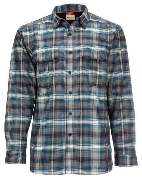 Simms Coldweather Shirt atlantis steel plaid