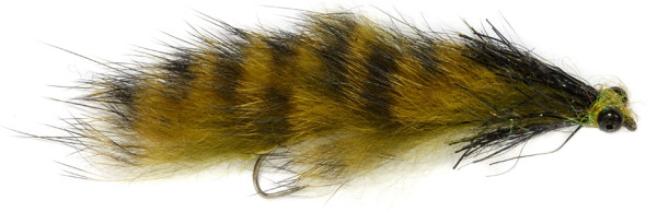 Fulling Mill Streamer - Mini Weighted Snake Olive Barbless