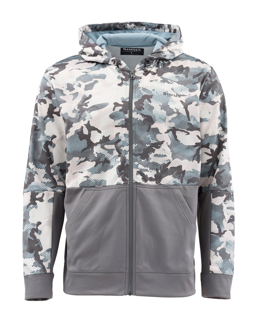 Simms Challenger Hoody Full Zip hex flo