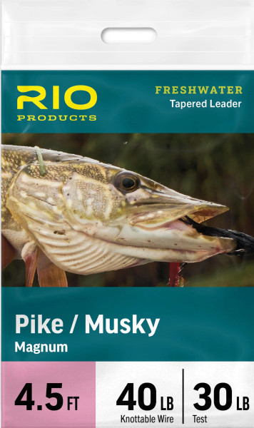 Rio Pike/Musky Magnum Wire Leader 4,5 ft.