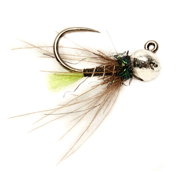 Fulling Mill Nymph - Roza's Green Tag Jig Barbless