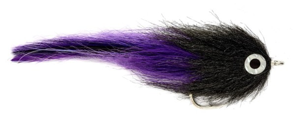 Fulling Mill Saltwater Fly - Black & Purple Brushy