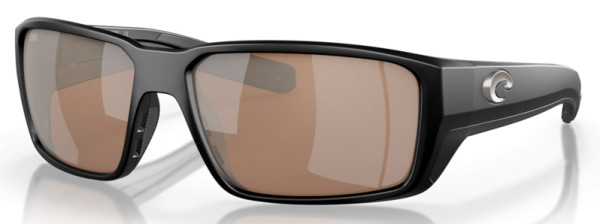 Costa Polarized Glasses Fantail Pro - Matte Black (Copper Silver Mirror 580G)