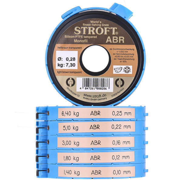 Stroft ABR Tippet Material 25 m/Spool inkl. Cutter-Ring