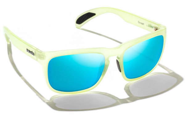 Bajio Polarized Glasses Swash - Seafoam Gloss (Blue Mirror PC)