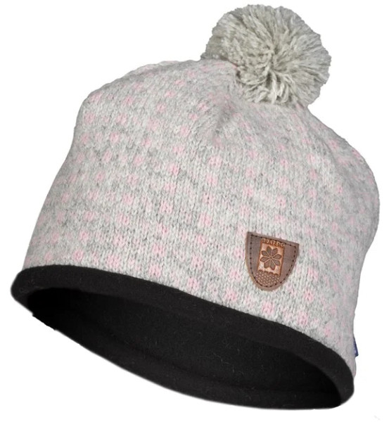 Bratens 100% Norway Islander Hat Grey/Pink