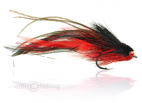 Fulling Mill Saltwater Fly - Andino Deceiver red black