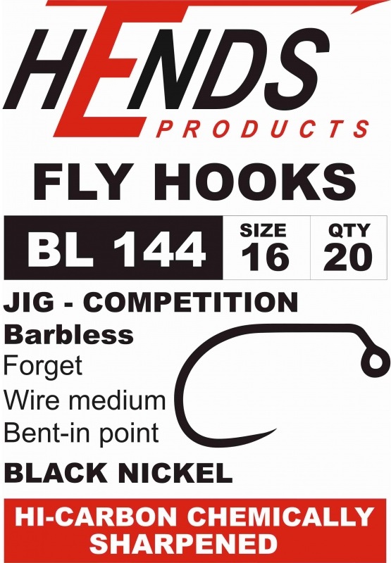 Hends BL 144 Jig Competition Hook, Jig Hooks, Fly Hooks