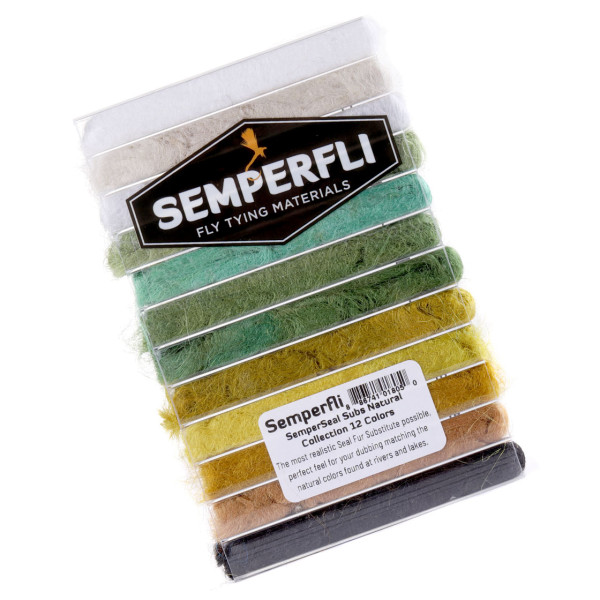 Semperfli SemperSeal Sub Natural Collection 12 Colours Dubbing