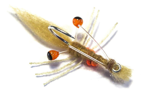 Fishient H2O Saltwater Fly - James's Sand Prawn camel