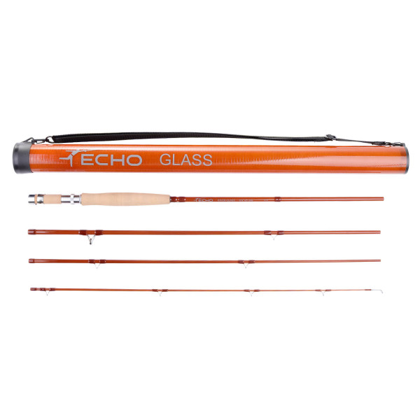 Echo River Glass Single Handed Fly Rod amber