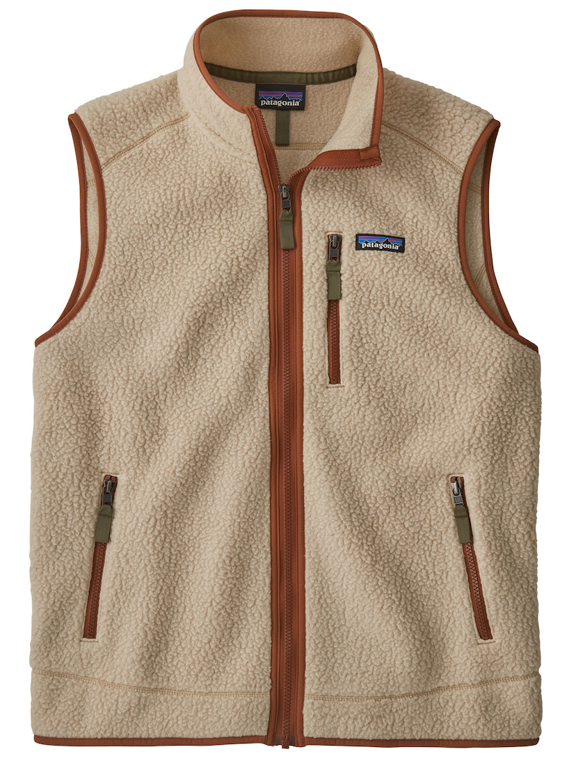 Retro pile clearance fleece vest