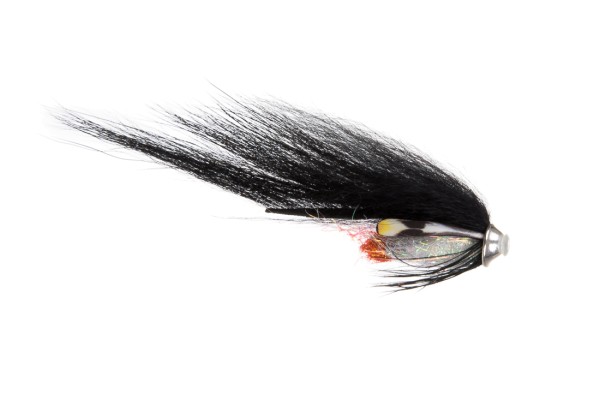 Future Fly FF Zonker Flies Tube Fly 04 black silver