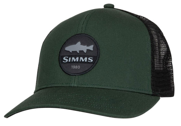 Simms Trout Patch Trucker Cap foliage