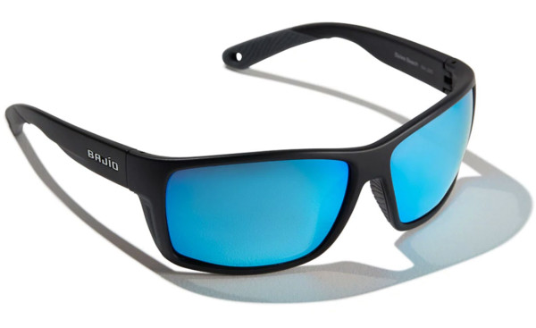 Bajio Polarized Glasses Bales Beach - Black Matte (Blue Mirror PC)